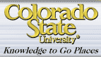 Colorado State University Logo: Knowledge to go Places, link to homepage for the university