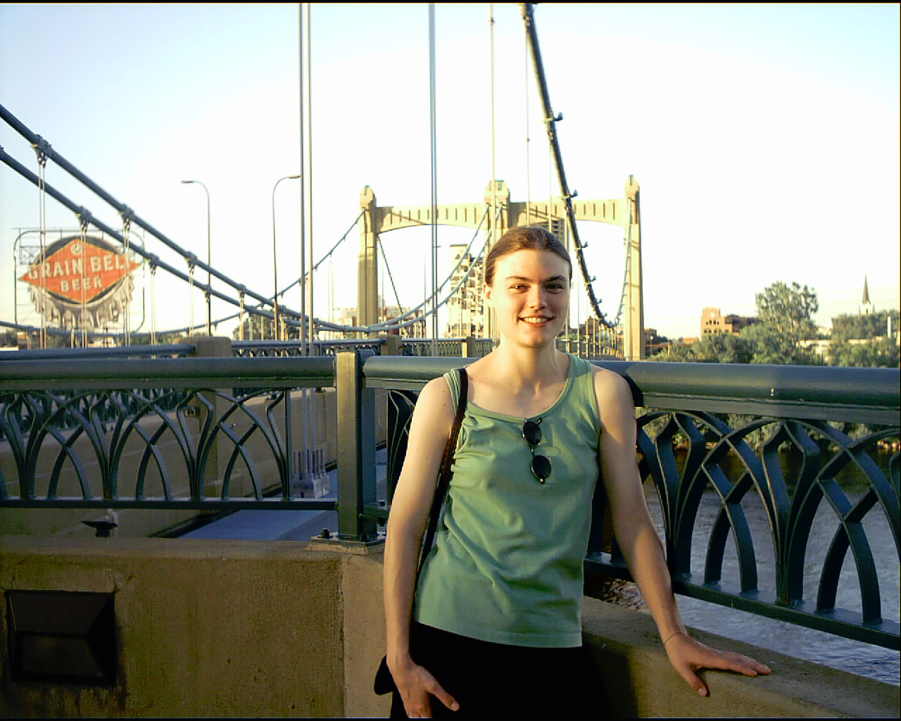 Me by the big Mississippi River in Minneapolis