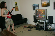 Playing Guitar Hero II